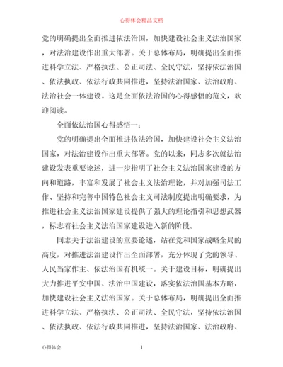 全面依法治国心得感悟.docx