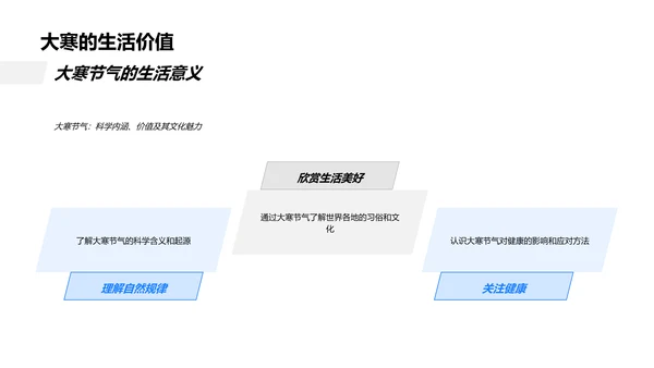 大寒节气实际应用