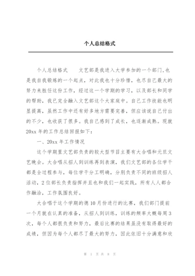 个人总结格式.docx