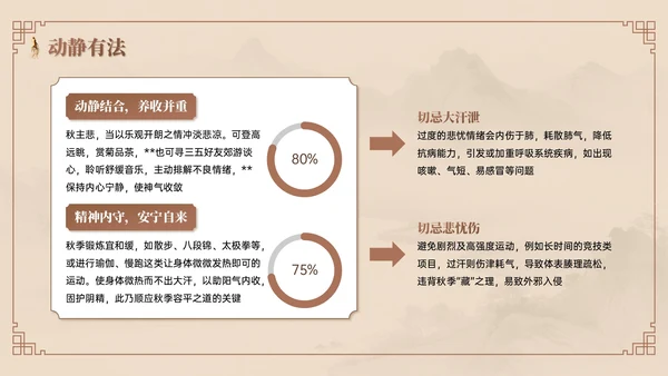 棕色系中国风中医课堂PPT模板