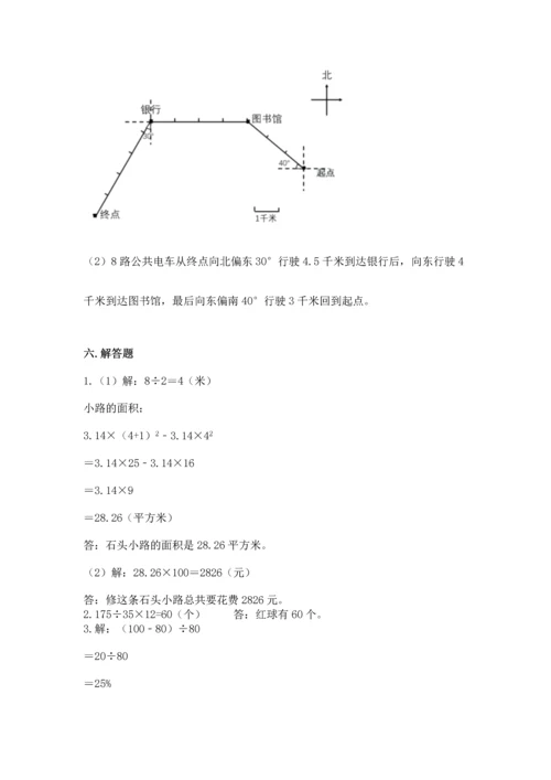 人教版六年级上册数学期末测试卷精品（完整版）.docx