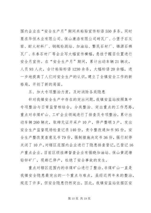 乡镇安监工作个人总结.docx