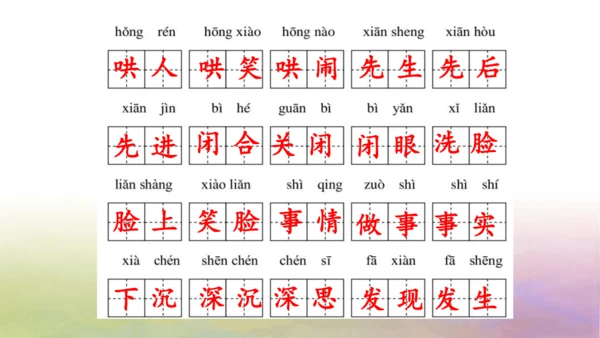 部编版二年级语文上册第三单元复习   课件