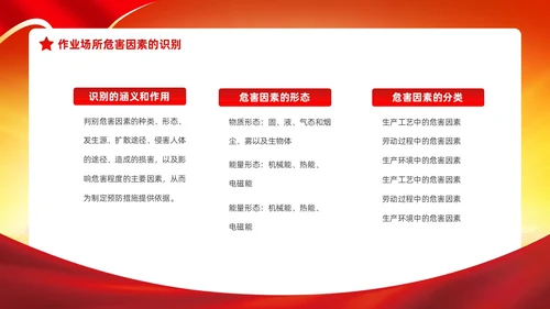 红色党政风建筑剪影职业病防治周宣传动态PPT职业病防治法宣传周