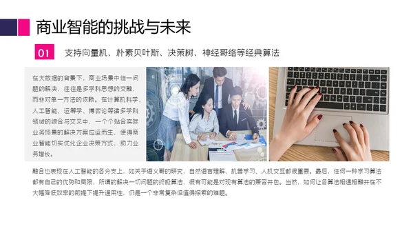 商业智能行业分析报告通用PPT模版
