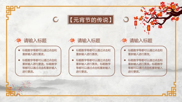 正月十五元宵节文化介绍PPT模板