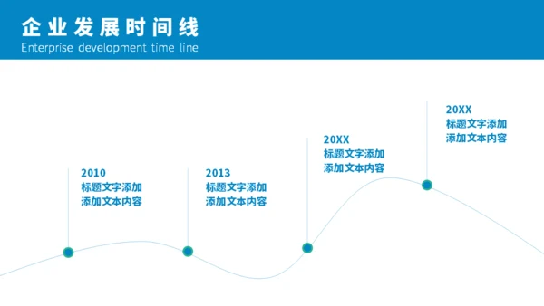企业发展时间线通用PPT模板