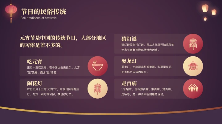 元宵节传统节日宣传介绍