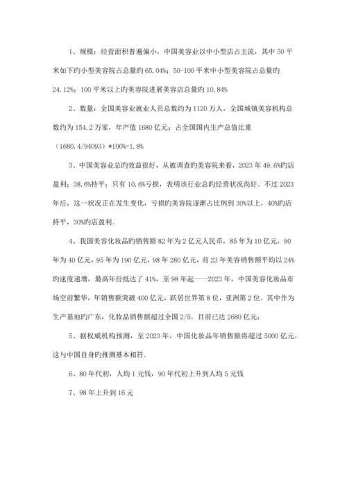 美容专业人才需求与专业改革调研报告.docx