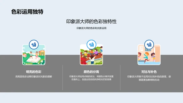 印象派艺术解析PPT模板