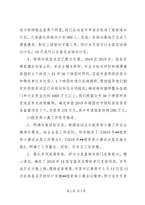 扶贫办XX年上半年工作总结及下半年工作计划 (4).docx