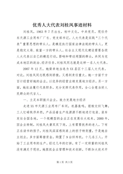 优秀人大代表刘桂凤事迹材料.docx