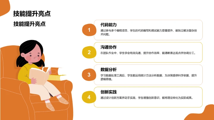 学生期末表现与成长亮点PPT