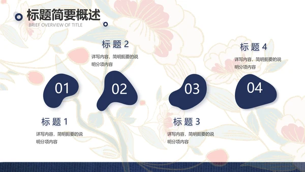 蓝色国潮风中国汉服文化介绍动态PPT模板