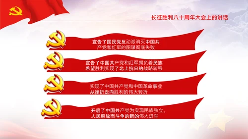 学习论中国共产党历史长征精神党史PPT模板