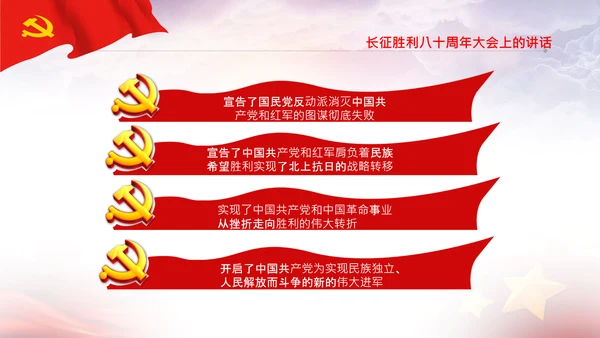 学习论中国共产党历史长征精神党史PPT模板