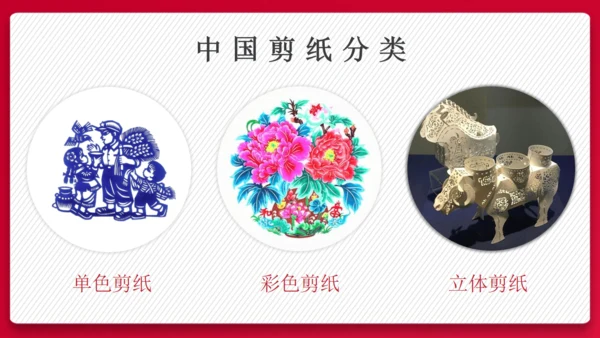 中国传统文化剪纸舞狮通用PPT模板