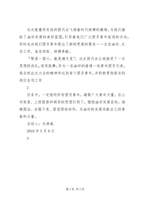 团代会感悟报告.docx