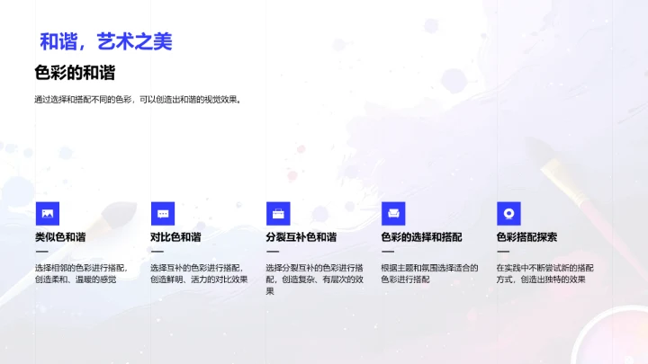 色彩理论及运用PPT模板