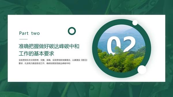 环境保护碳达峰碳中和绿色环保PPT模板