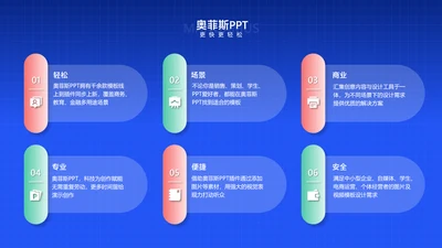 简约风并列关系6项PPT