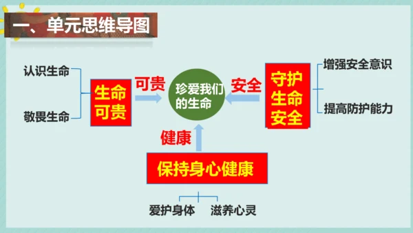 第三单元 珍爱我们的生命 复习课件