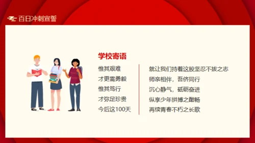 冲刺中考为高中而战通用PPT模板