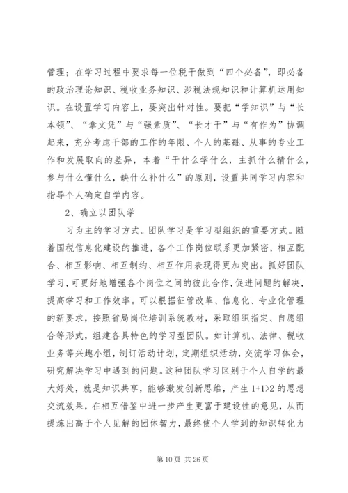 创建学习型机关的演讲征文.docx