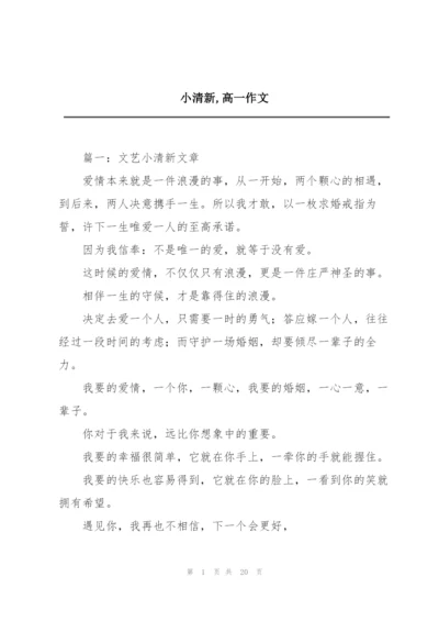 小清新,高一作文.docx
