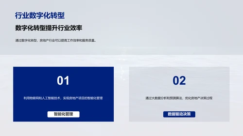 房产行业数字化转型述职报告PPT模板