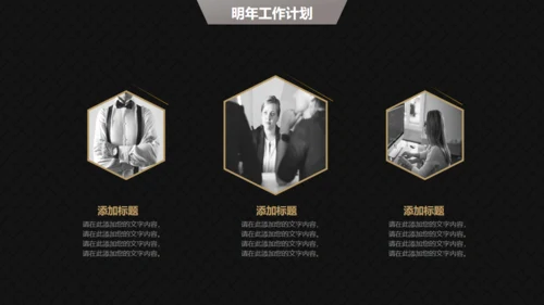 高端黑金商务商业计划书通用PPT模版
