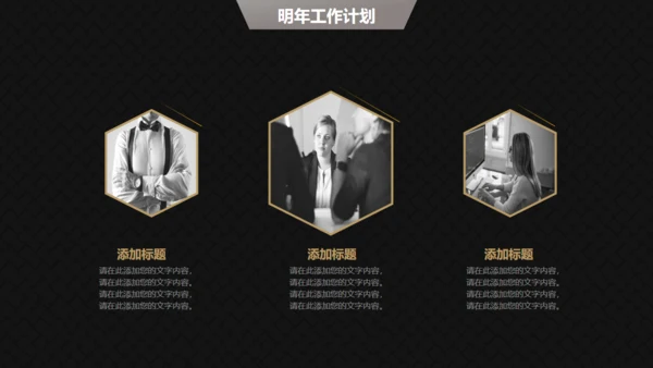 高端黑金商务商业计划书通用PPT模版