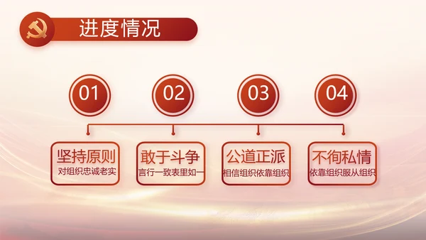 党支部党史学习党课工作总结动态PPT