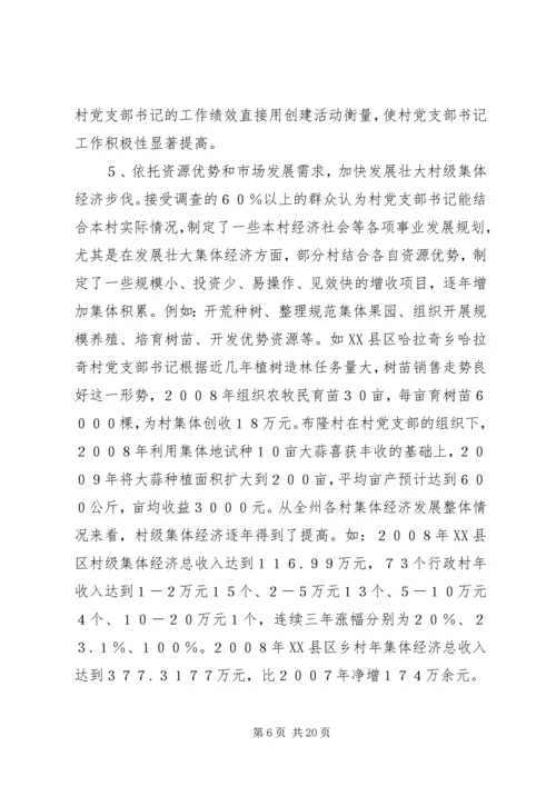 村党支部书记作用发挥情况研究.docx