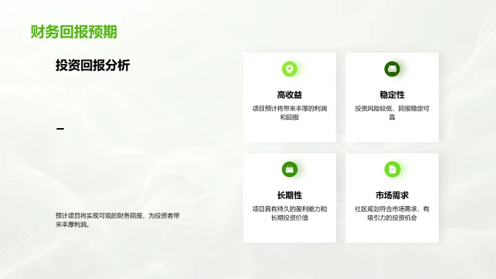 智慧社区投资策略PPT模板