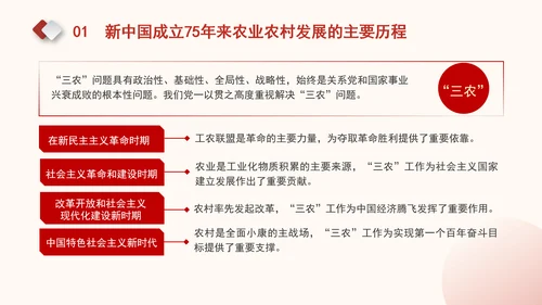 农业农村发展面貌发生翻天覆地的变化新中国成立75周年农业发展成就党课PPT