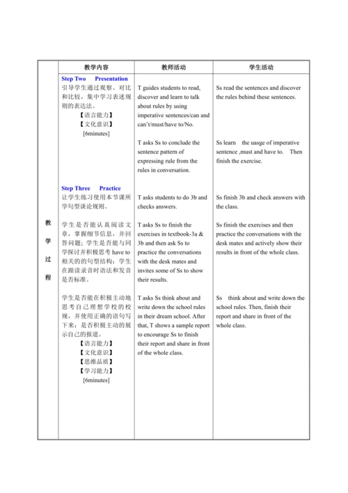人教版英语七年级下册教案 Unit 4 Section A 3a-3c