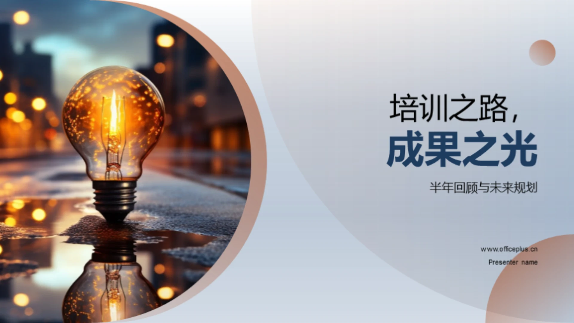 培训之路,成果之光