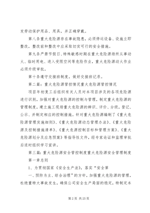 重大危险源风险管控方案.docx