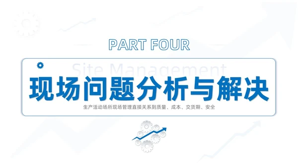 蓝色系商务简约班组现场管理技能培训课件PPT模板
