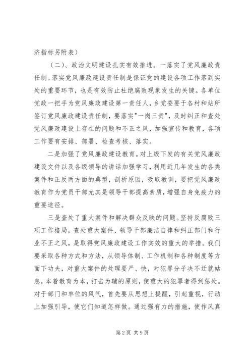 乡镇目标任务完成情况自查总结.docx