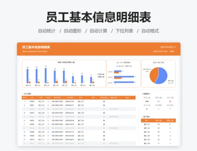 员工基本信息明细表
