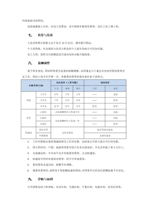 薪酬管理制度-(互联网公司)