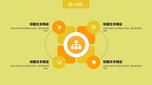 中黄色教育PPT模板