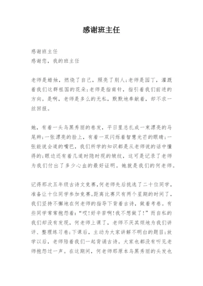感谢班主任.docx