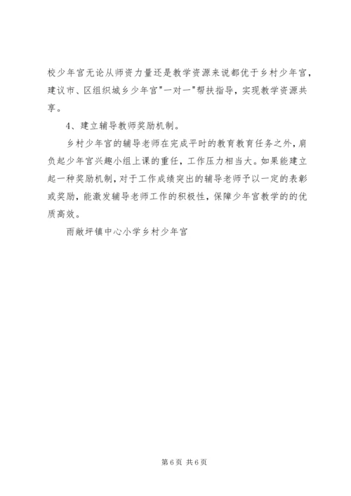 学校少年宫调研报告 (2).docx