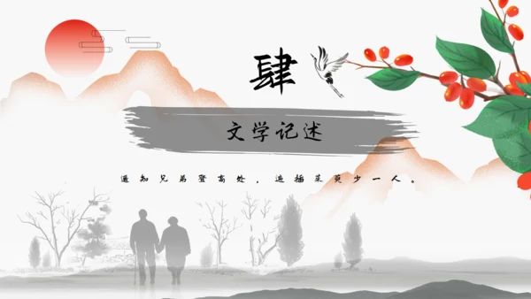 简约中国风重阳节知识课件通用PPT模板