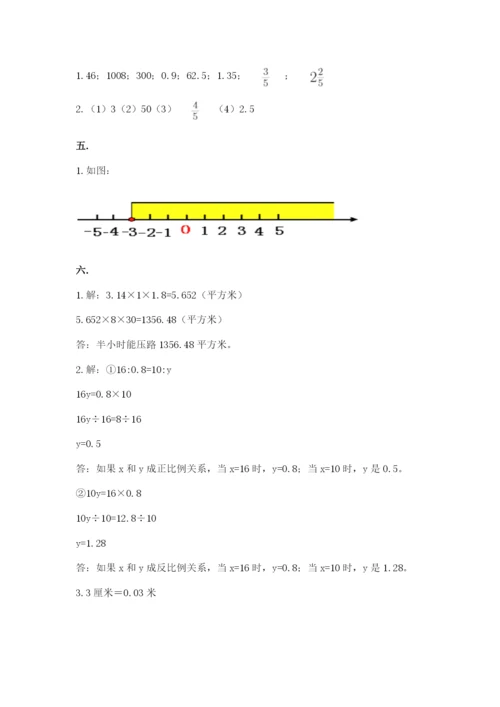 河南省【小升初】2023年小升初数学试卷精品（名校卷）.docx