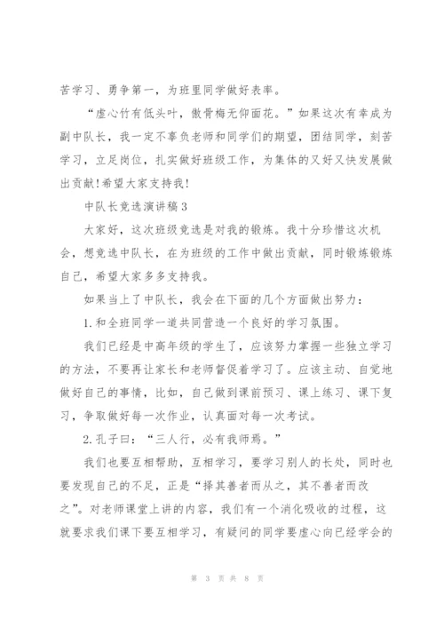 中队长竞选演讲稿5篇.docx