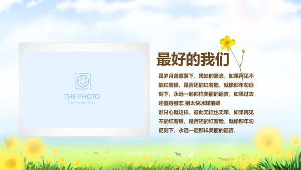 致青春放飞梦想同学会电子相册动态PPT